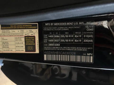 2012 Mercedes-Benz M-Class ML 350