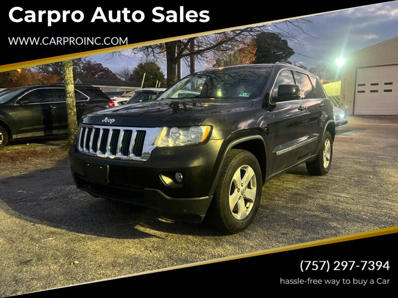 2012 Jeep Grand Cherokee for sale at Carpro Auto Sales in Chesapeake VA