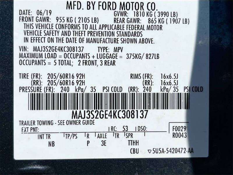 2019 Ford EcoSport SE