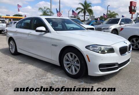 2014 BMW 5 Series for sale at AUTO CLUB OF MIAMI, INC in Miami FL