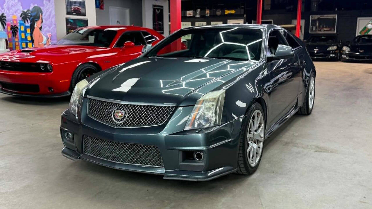 Thunder Gray ChromaFlair 2012 Cadillac CTS-V Coupe Coupe Rear-Wheel Drive 6-Speed Automatic