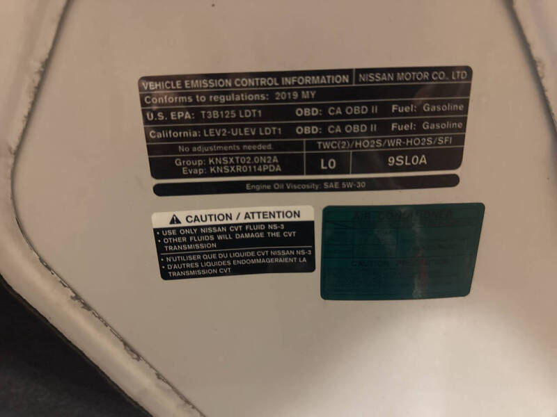 2019 Nissan NV200 SV