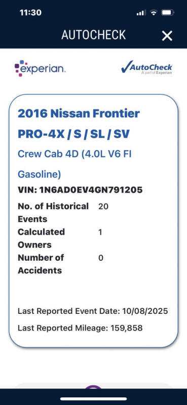 2016 Nissan Frontier SV