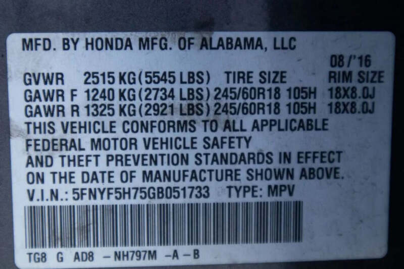 2016 Honda Pilot EX-L w/Navi
