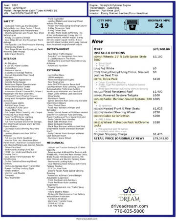 2022 Land Rover Range Rover Sport SE