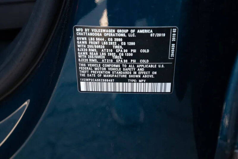 2019 Volkswagen Atlas SE