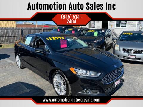 2015 Ford Fusion for sale at Automotion Auto Sales Inc in Kingston NY