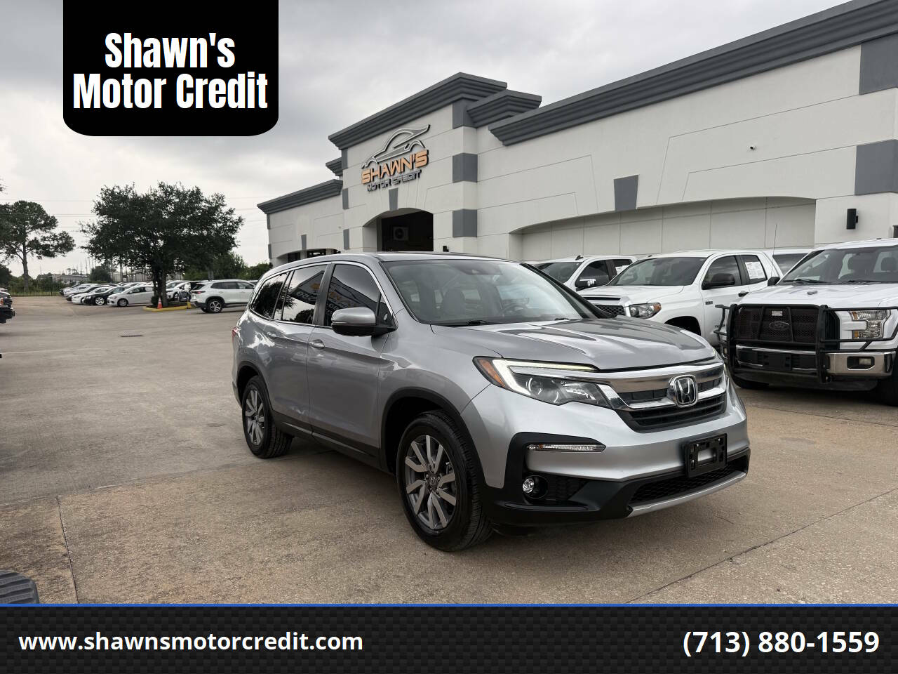 Silver 2022 Honda Pilot EX-L EX-L 4dr SUV 1