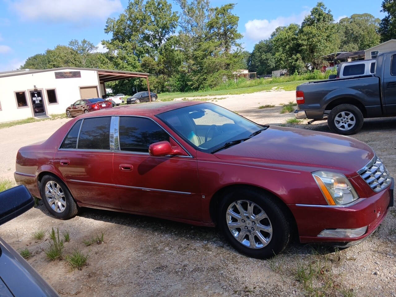 Red 2008 Cadillac DTS Base Base 4dr Sedan 2