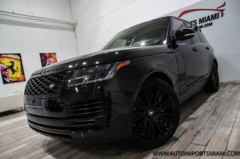 2019 Land Rover Range Rover for sale at AUTO IMPORTS MIAMI in Fort Lauderdale FL