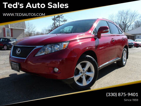 2010 Lexus RX 350 for sale at Ted's Auto Sales in Louisville OH