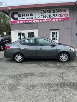 2016 Nissan Versa for sale at Cerra Automotive LLC in Greensburg PA