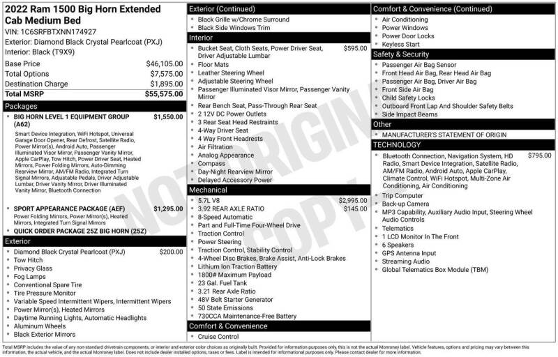 2022 RAM 1500