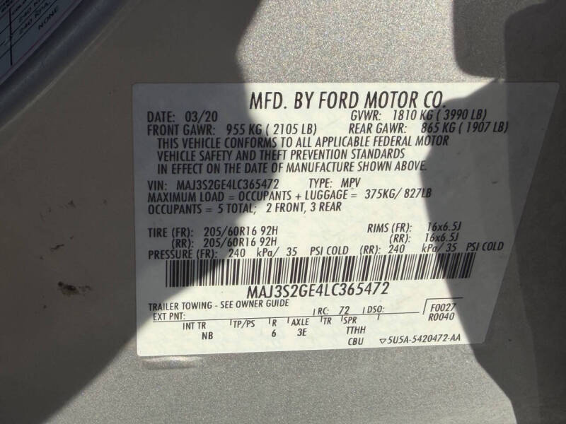 2020 Ford EcoSport SE