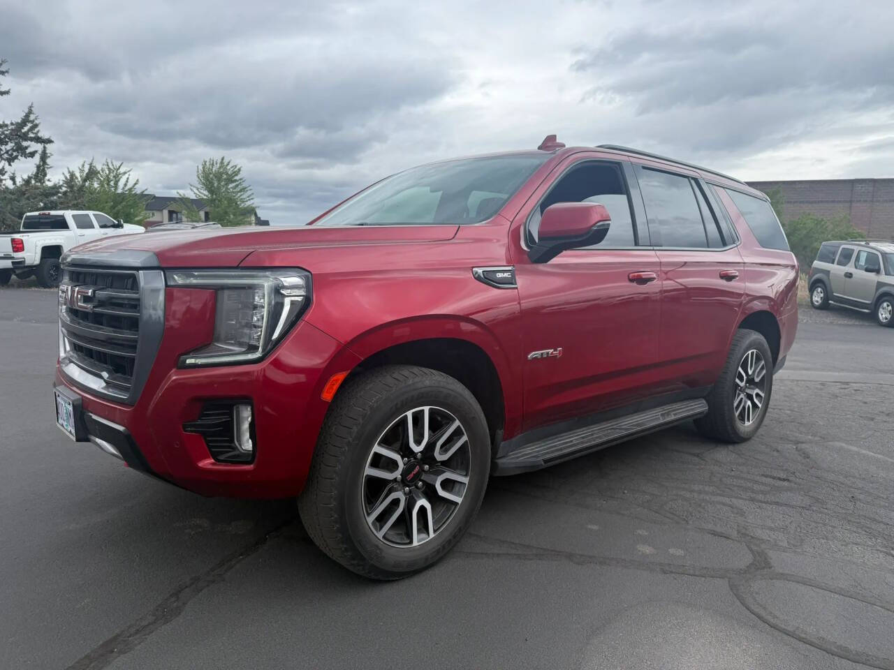 Red 2022 GMC Yukon AT4 4x4 AT4 4dr SUV 1