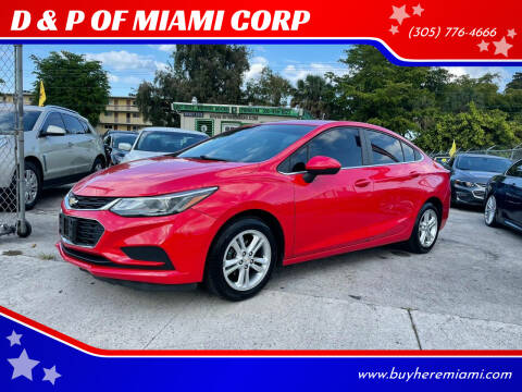 2016 Chevrolet Cruze for sale at Buy Here Miami Auto Sales in Miami FL