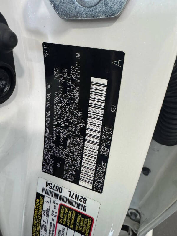 2012 Toyota Sequoia Platinum