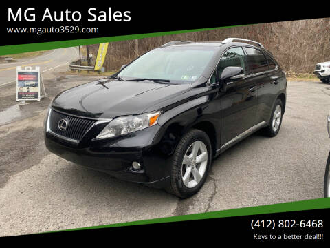 2012 Lexus RX 350 for sale at MG Auto Sales in Pittsburgh PA