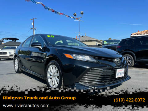 2020 Toyota Camry for sale at Rivieras Truck and Auto Group in Chula Vista CA