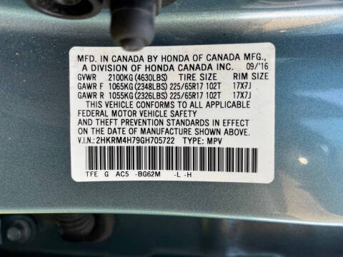 2016 Honda CR-V EX-L