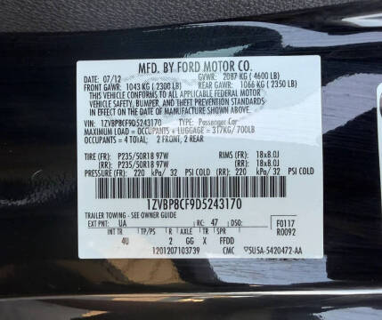 2013 Ford Mustang GT Premium
