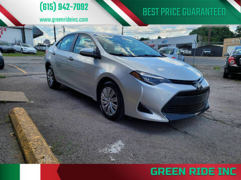 2017 Toyota Corolla for sale at Green Ride Inc in Nashville TN