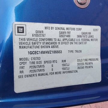 1997 Chevrolet C/K 1500 Series C1500 Silverado