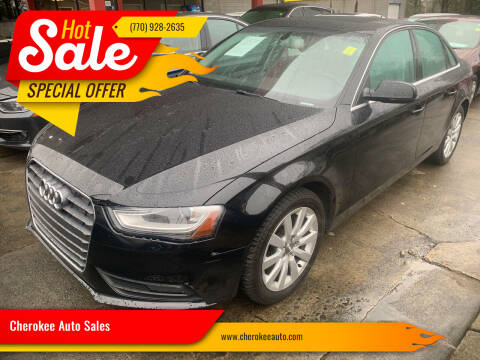 2013 Audi A4 for sale at Cherokee Auto Sales in Acworth GA