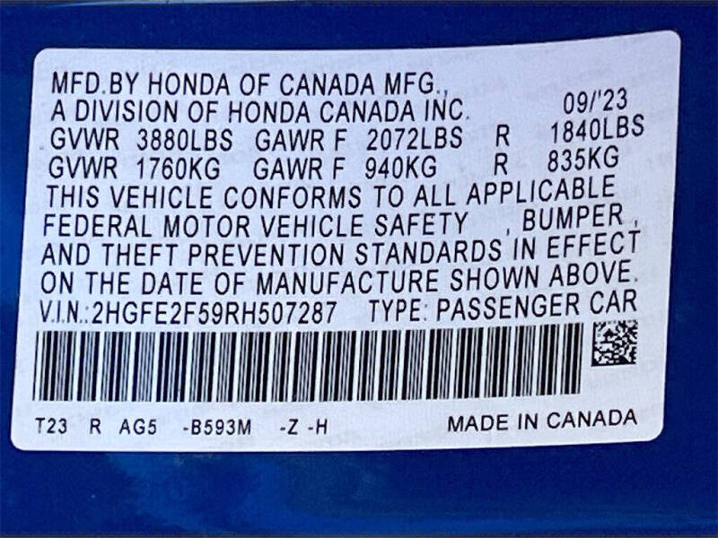 2024 Honda Civic Sport