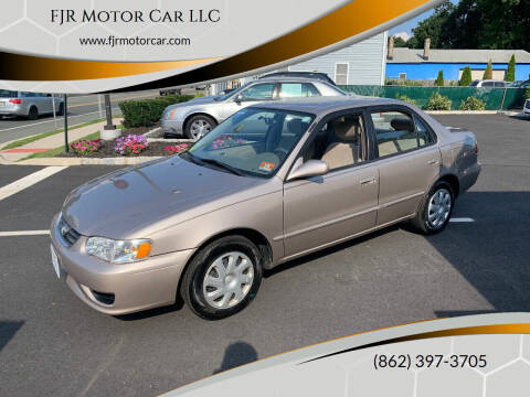2001 Toyota Corolla for sale at FJR Motor Car LLC in Mine Hill NJ