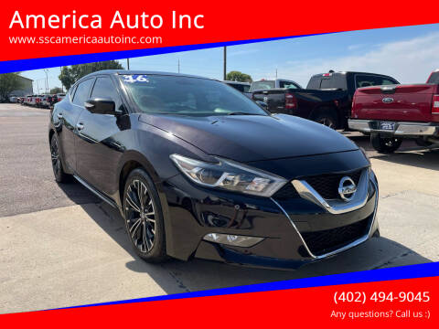 2016 Nissan Maxima for sale at America Auto Inc in South Sioux City NE