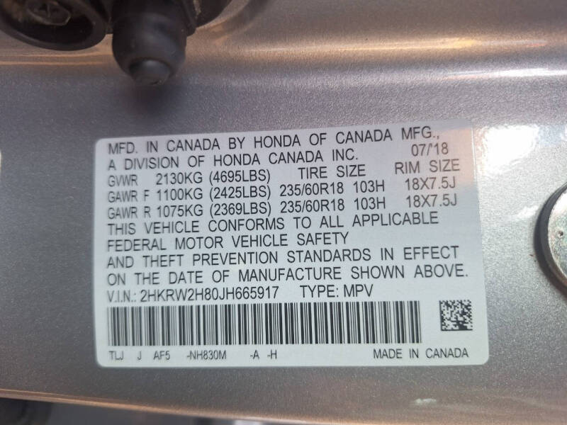 2018 Honda CR-V EX-L w/Navi