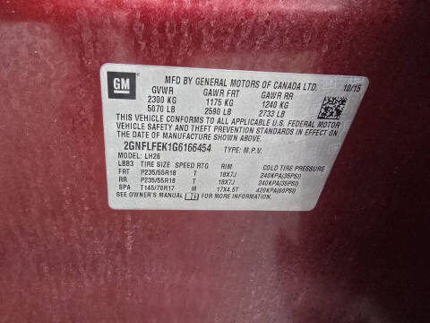 2016 Chevrolet Equinox LT