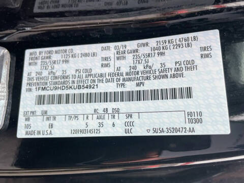 2019 Ford Escape SEL