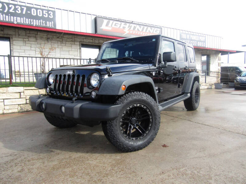 2017 Jeep Wrangler Unlimited for sale at Lightning Motorsports in Grand Prairie TX