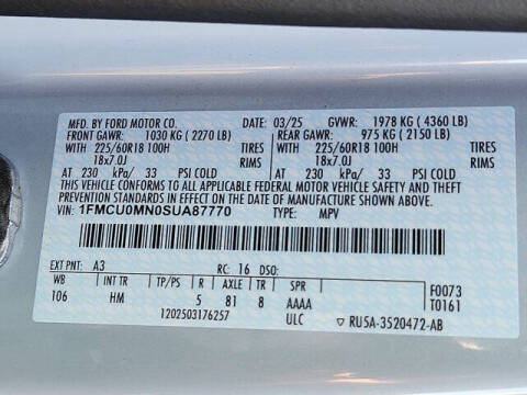 2025 Ford Escape ST-Line