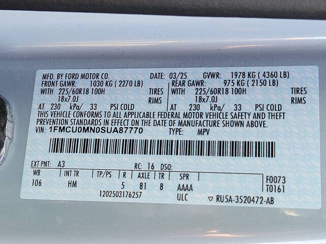 2025 Ford Escape ST-Line