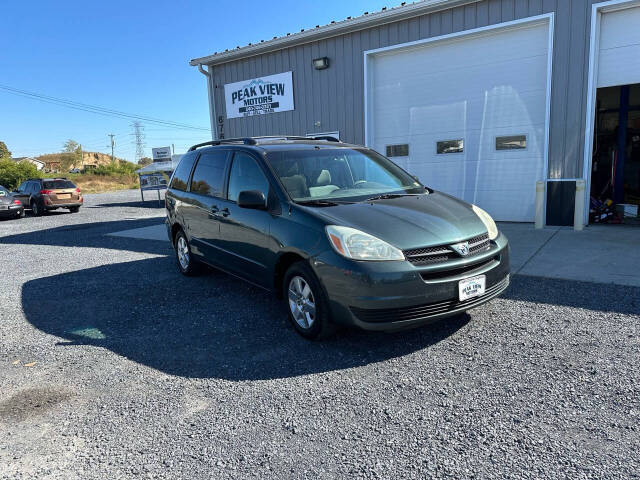 2004 Toyota Sienna for sale at PEAK VIEW MOTORS in Mount Crawford, VA