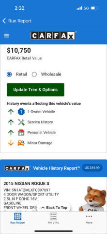 2015 Nissan Rogue SV