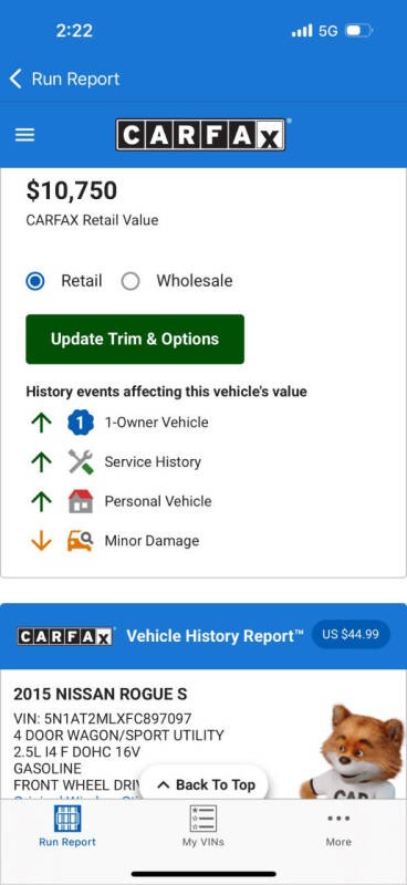 2015 Nissan Rogue SV