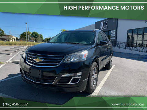 2015 Chevrolet Traverse for sale at HIGH PERFORMANCE MOTORS in Hollywood FL