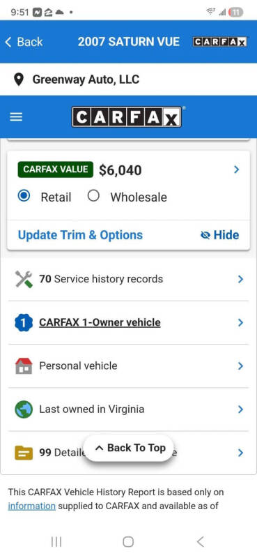 2007 Saturn Vue