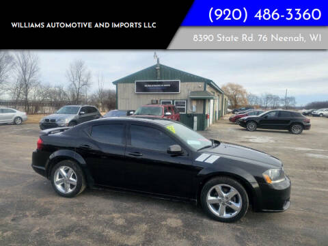 2013 Dodge Avenger for sale at WILLIAMS AUTOMOTIVE AND IMPORTS LLC in Neenah WI