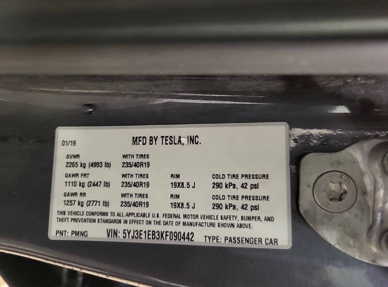 2019 Tesla Model 3 Long Range