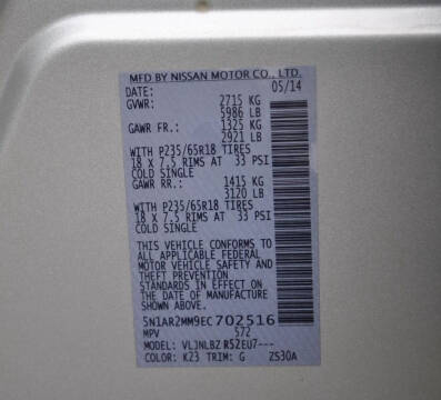 2014 Nissan Pathfinder S