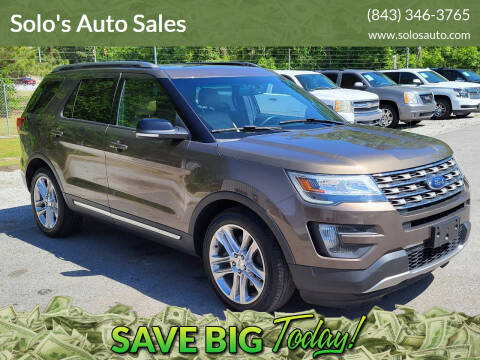 2016 Ford Explorer for sale at Solo's Auto Sales in Timmonsville SC
