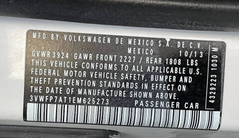 2014 Volkswagen Beetle 2.5L Entry PZEV