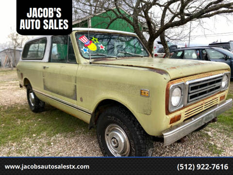 1977 International Scout II for sale at JACOB'S AUTO SALES in Kyle TX