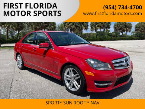 2012 Mercedes-Benz C-Class for sale at FIRST FLORIDA MOTOR SPORTS in Pompano Beach FL