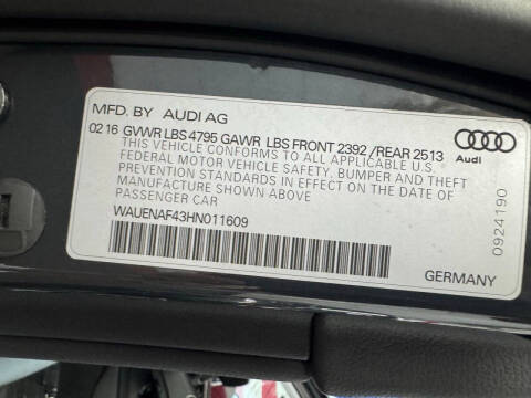 2017 Audi A4 2.0T quattro Premium Plus